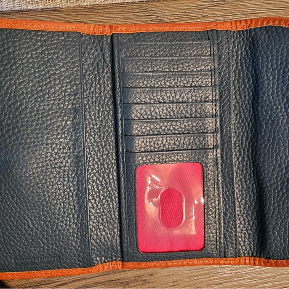 Dooney & Bourke Navy and Brown Leather Bag & Wallet. - Picture 5 of 7